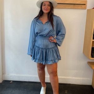 Misa Lorena Dress in Denim Steele